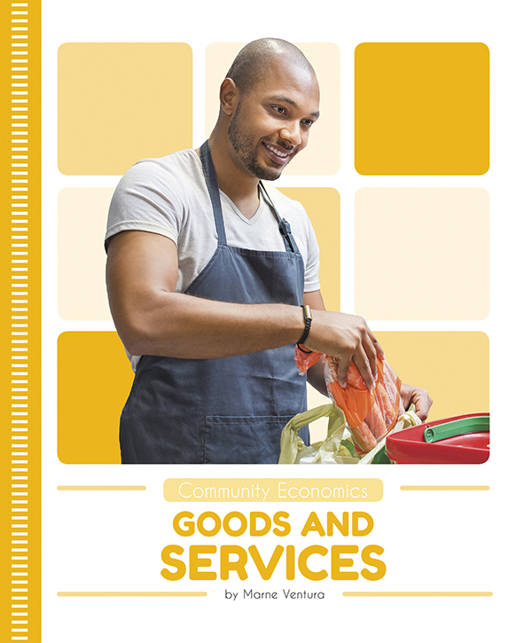 Goods and Services introduces readers to the concept of using and producing goods and services. Vivid photographs and easy-to-read text aid comprehension for early readers. Features include a table of contents, an infographic, fun facts, Making Connections questions, a glossary, and an index. QR Codes in the book give readers access to book-specific resources to further their learning.
