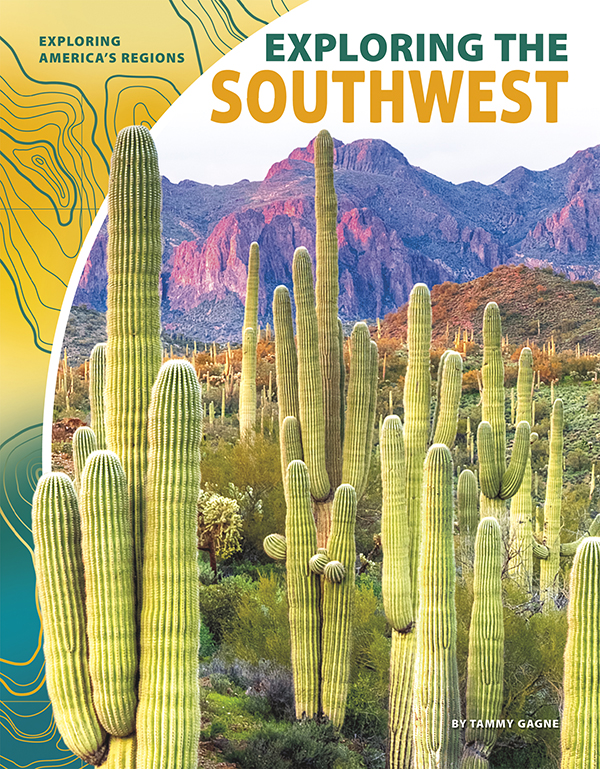 The Southwest region of the United States encompasses vast canyons, high plateaus, sandy deserts, and the wide-open grasslands of the Great Plains. Exploring the Southwest introduces readers to the defining features that make this region unique, including its geography, history, biology, industries, and cultures. Easy-to-read text, vivid images, and helpful back matter give readers a clear look at this subject. Features include a table of contents, infographics, a glossary, additional resources, and an index. Aligned to Common Core Standards and correlated to state standards.