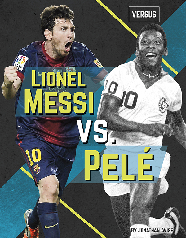 This title compares classic star Pelé and contemporary champion Lionel Messi. From scoring and field skills to trophies and stardom, chapters explore and compare each player’s skills on the field. The title also features end-of-chapter fact boxes for side-by-side player comparison, as well as a glossary. It will be up to the reader to decide who is the all-time soccer hero.