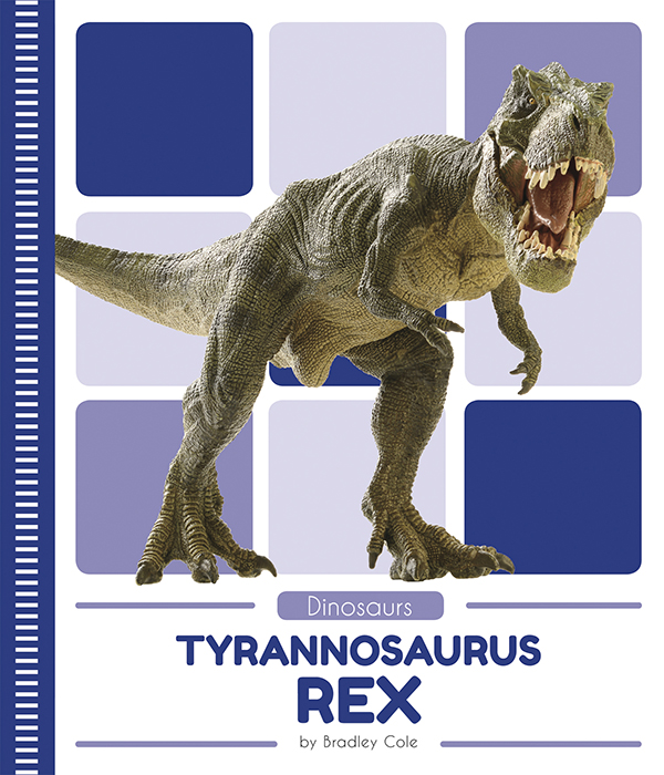 This book introduces readers to the physical characteristics, behavior, habitat, and fossil record of Tyrannosaurus rex. Vivid photographs and easy-to-read text aid comprehension for early readers. Features include a table of contents, an infographic, fun facts, Making Connections questions, a glossary, and an index. QR Codes in the book give readers access to book-specific resources to further their learning.