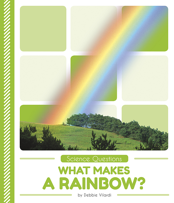 This book introduces readers to the science behind rainbows. Students learn about the different wavelengths of light and the bending of light through prisms. Vivid photographs and easy-to-read text aid comprehension for early readers. Features include a table of contents, an infographic, fun facts, Making Connections questions, a glossary, and an index. QR Codes in the book give readers access to book-specific resources to further their learning.