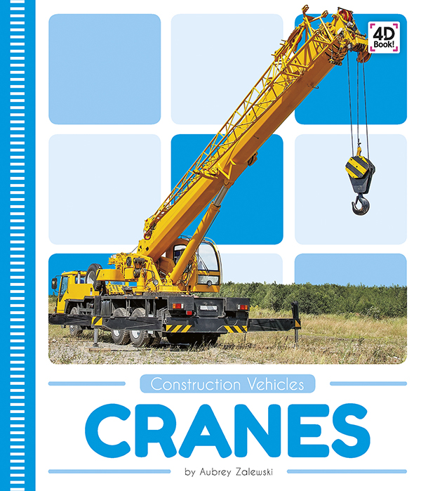 Introduces readers to the purpose and parts of cranes. Vivid photographs and easy-to-read text aid comprehension for early readers. Features include a table of contents, an infographic, fun facts, Making Connections questions, a glossary, and an index. QR Codes in the book give readers access to book-specific resources to further their learning.