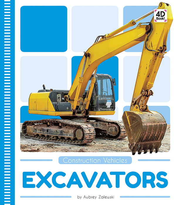 Introduces readers to the purpose and parts of excavators. Vivid photographs and easy-to-read text aid comprehension for early readers. Features include a table of contents, an infographic, fun facts, Making Connections questions, a glossary, and an index. QR Codes in the book give readers access to book-specific resources to further their learning.