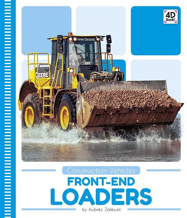 Introduces readers to the purpose and parts of front-end loaders. Vivid photographs and easy-to-read text aid comprehension for early readers. Features include a table of contents, an infographic, fun facts, Making Connections questions, a glossary, and an index. QR Codes in the book give readers access to book-specific resources to further their learning.