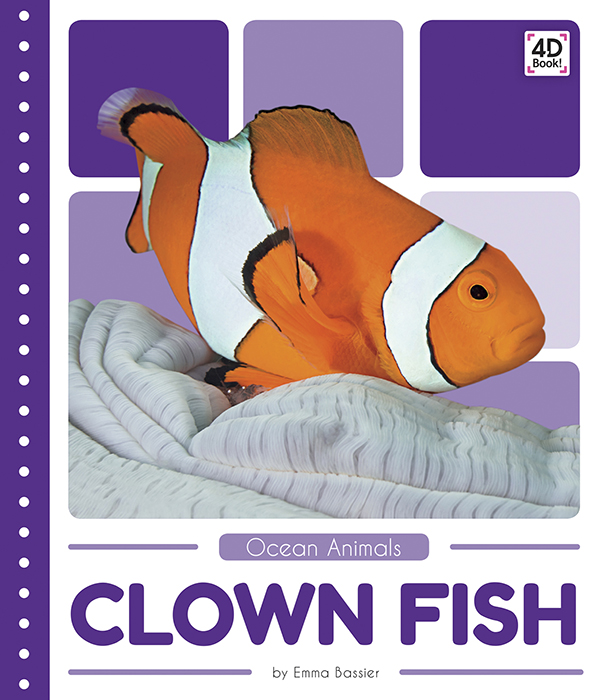 Introduces readers to the life cycle, behavior, physical characteristics, and habitat of clown fish. Vivid photographs and easy-to-read text aid comprehension for early readers. Features include a table of contents, an infographic, fun facts, Making Connections questions, a glossary, and an index. QR Codes in the book give readers access to book-specific resources to further their learning.