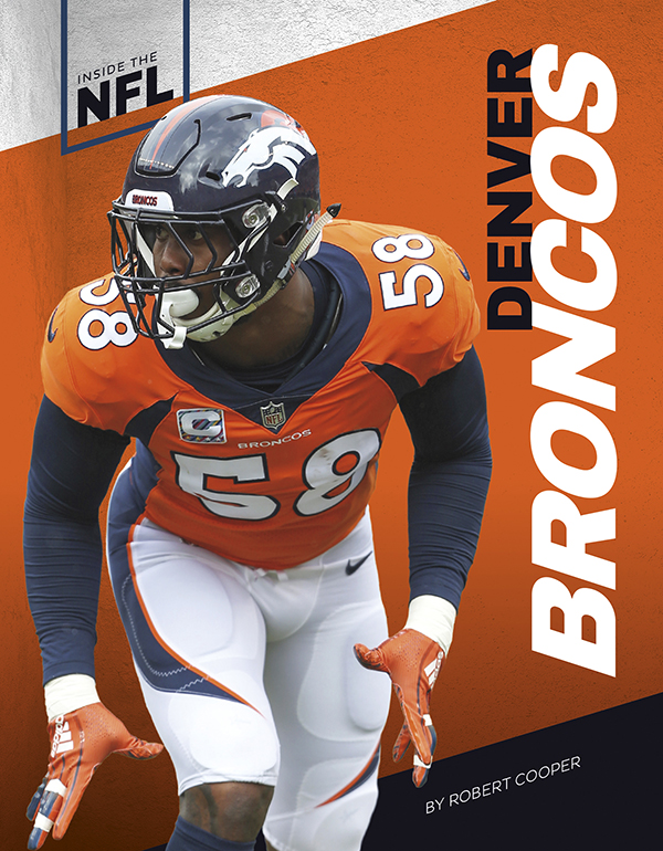This title examines the history of the Denver Broncos, telling the story of the franchise and its top players, greatest games, and most thrilling moments. This book includes informative sidebars, high-energy photos, a timeline, a team file, and a glossary. SportsZone is an imprint of Abdo Publishing Company.
