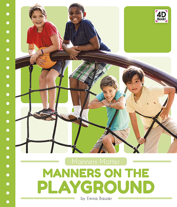 Offers a friendly explanation of good manners to use when playing at the park, such as taking turns. Vivid photographs and easy-to-read text aid comprehension for early readers. Features include a table of contents, Making Connections questions, a glossary, and an index. A QR Code in each chapter gives readers access to additional online resources further their learning.