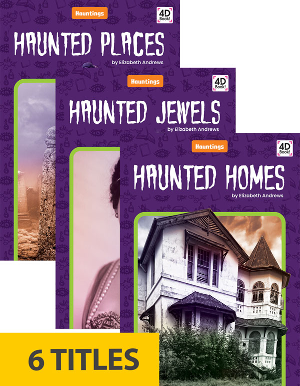 A haunted painting, a spooky staircase, a face in the window. All kinds of things can carry creepy stories. In this series, young readers will get to know a broad range of subjects and the hauntings that go with them. Features include a table of contents, fun facts, Making Connections questions, a glossary, an index, and QR Codes that link to book-specific online resources. Aligned to Common Core Standards and correlated to state standards.