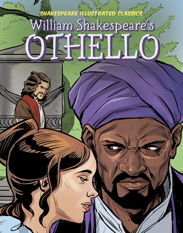 Iago is mad when his general, Othello, denies him a promotion, so he manipulates Othello into believing his wife is unfaithful, with tragic results. Includes discussion prompts, fun facts, a short biography of Shakespeare, and famous phrases from the play. Aligned to Common Core standards and correlated to state standards.