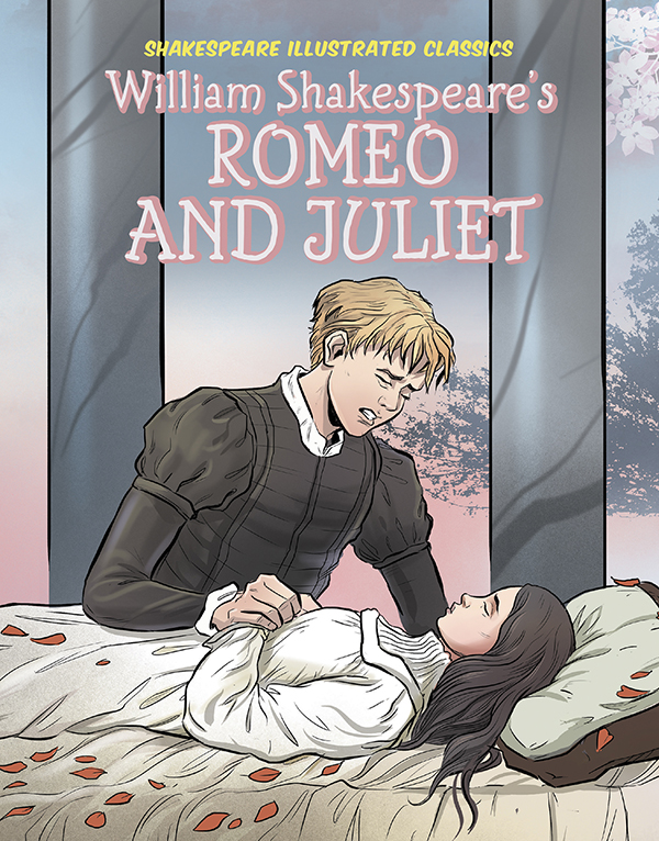 Romeo and Juliet, each from an Italian family that despises the other, desperately try to be together in their rash and youthful love, with tragic results. Includes discussion prompts, fun facts, a short biography of Shakespeare, and famous phrases from the play. Aligned to Common Core standards and correlated to state standards.