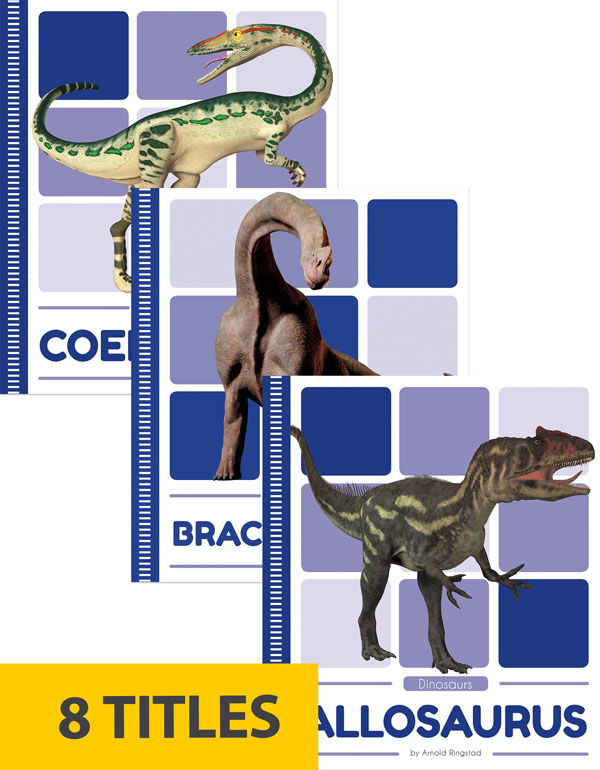 From Stegosaurus to Tyrannosaurus rex, this series introduces early readers to some of natural history’s most iconic dinosaurs. Students learn about each dinosaur’s physical characteristics, behavior, habitat, and fossil record. Labeled diagrams of each dinosaur and fun facts further young readers’ learning.