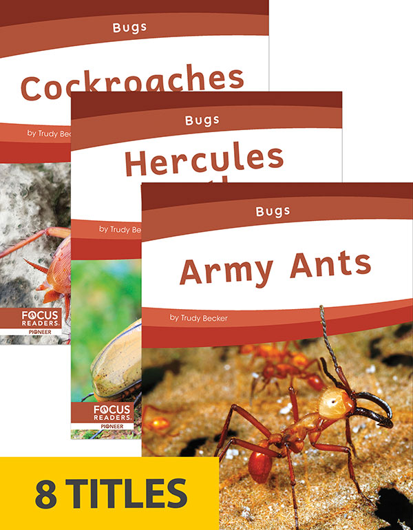 Nature is full of fascinating bugs with amazing skills and incredible bodies. Each title in this informative series introduces young readers to a bug’s habitat, physical features, diet, and behaviors. Each book also includes a 