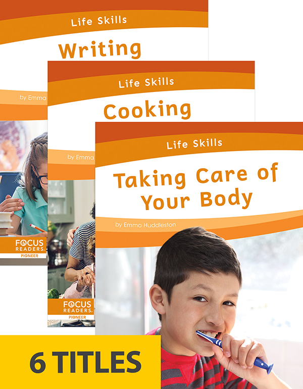 People cook, use money, and take care of their bodies every day. They write letters to stay connected, read maps to get around, and plant gardens to grow food. This informative series introduces early readers to six important life skills.