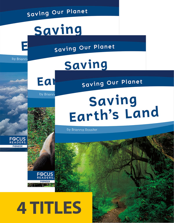 Human actions have had a large impact on the world around us. This series explores how people have harmed our planet in the past, and how we can make changes to protect Earth in the future. Each book includes a table of contents, one infographic, fun facts, a 