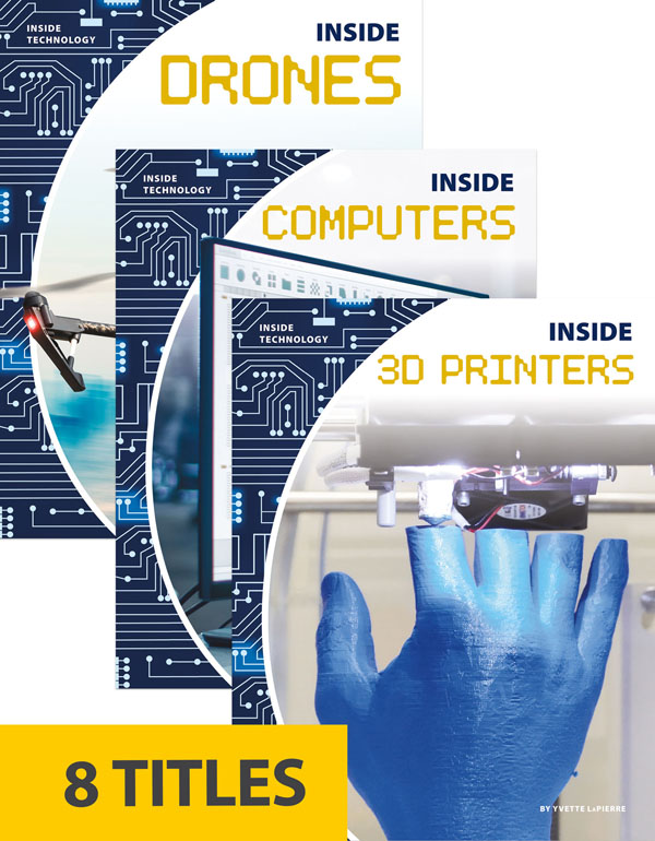 Technology has become an important part of our modern world. Smartphones connect people across the world through apps. Drones fly in the sky and take photos of natural disasters, rescue operations, and fields of crops. With clear text, vivid photos, and helpful infographics, Inside Technology examines how software and hardware come together inside electronics to change our society.