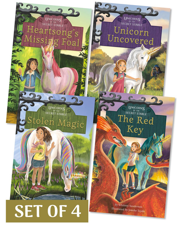 There are unicorns behind Magic Moon Stable, but no one knows they exist except Iris and Ruby. As Unicorn Guardians, the two girls must protect the unicorns to keep them safe from the outside world.