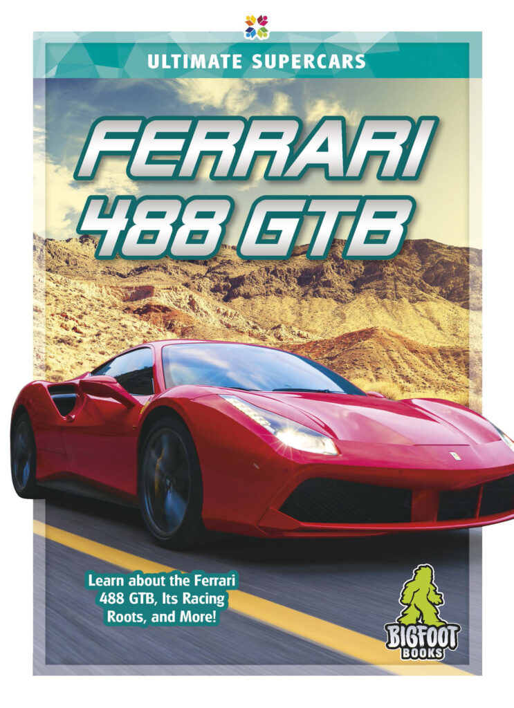 This title introduces readers to the Ferrari 488 GTB, covering its history, unique features, and defining characteristics. This title features informative sidebars, detailed infographics, vivid photos, and a glossary.