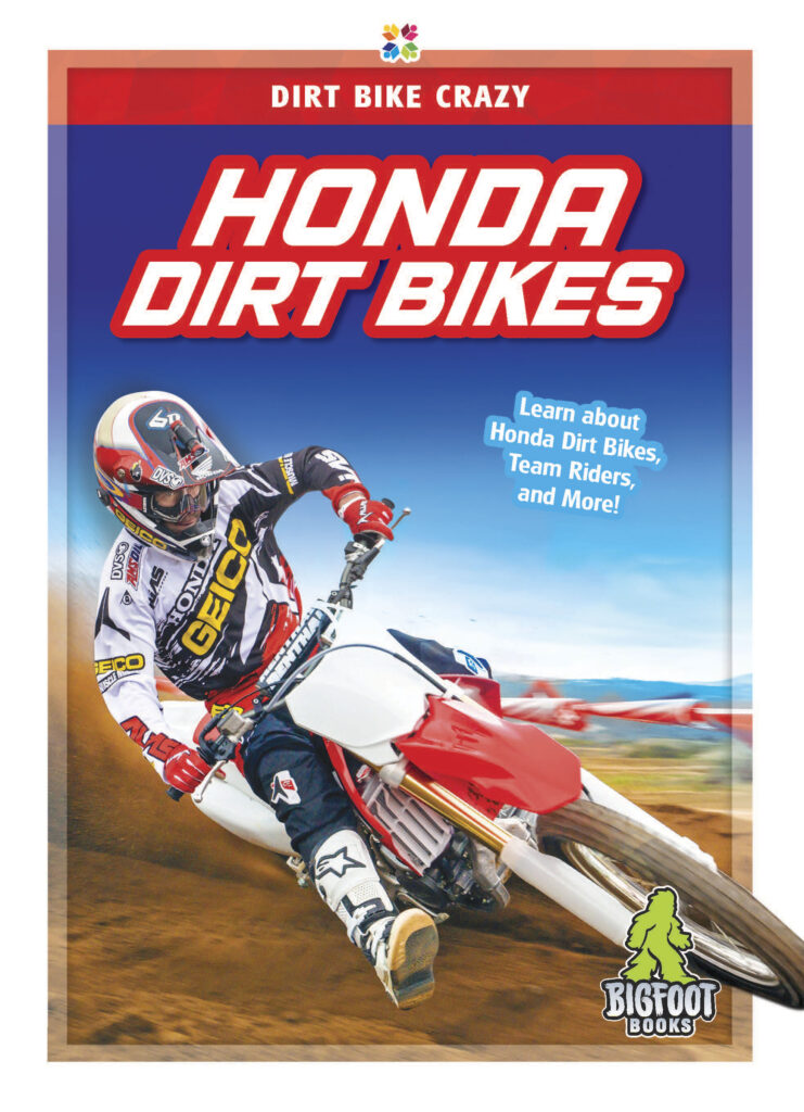 This title introduces readers to the features, brand history, and sponsored motocross athletes of Honda dirt bikes. This title includes informative sidebars, detailed infographics, vivid photos, and a glossary.