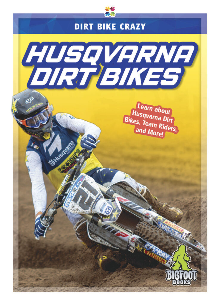 This title introduces readers to the features, brand history, and sponsored motocross athletes of Husqvarna dirt bikes. This title includes informative sidebars, detailed infographics, vivid photos, and a glossary.