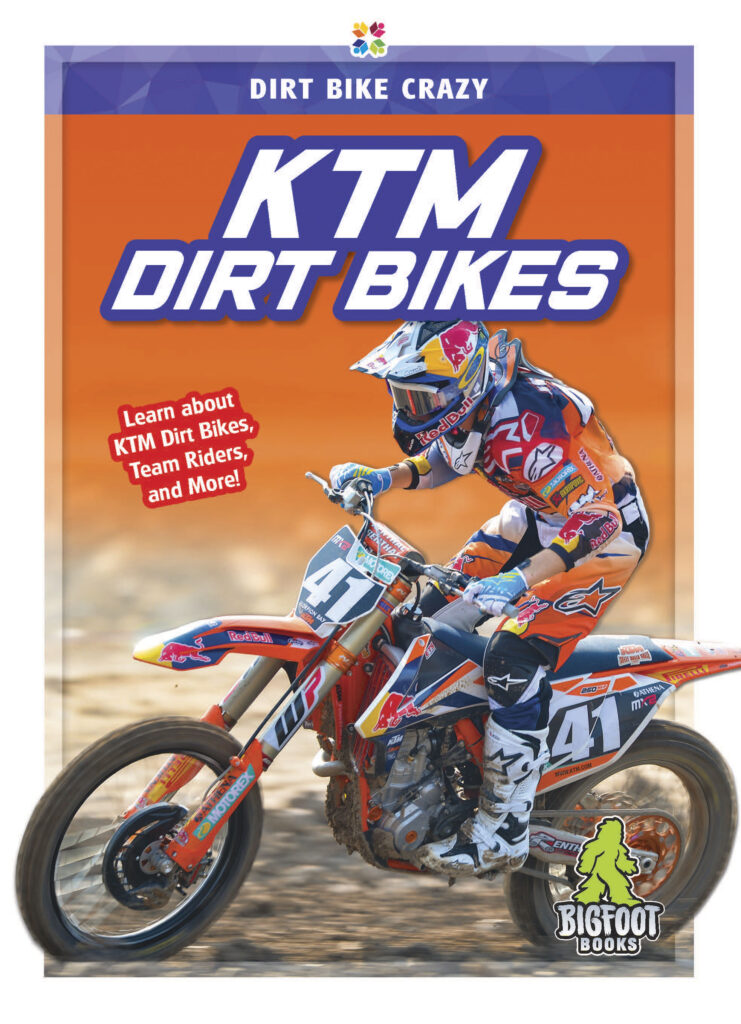 This title introduces readers to the features, brand history, and sponsored motocross athletes of KTM dirt bikes. This title includes informative sidebars, detailed infographics, vivid photos, and a glossary.