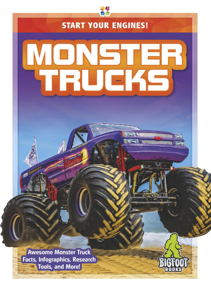 This title introduces readers to the defining characteristics, history, mechanics, and uses of monster trucks. The title features engaging infographics, informative sidebars, vivid photographs, and a glossary.