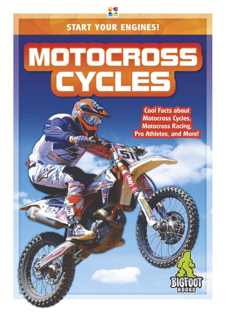 This title introduces readers to the defining characteristics, history, mechanics, and uses of motocross cycles. The title features engaging infographics, informative sidebars, vivid photographs, and a glossary.