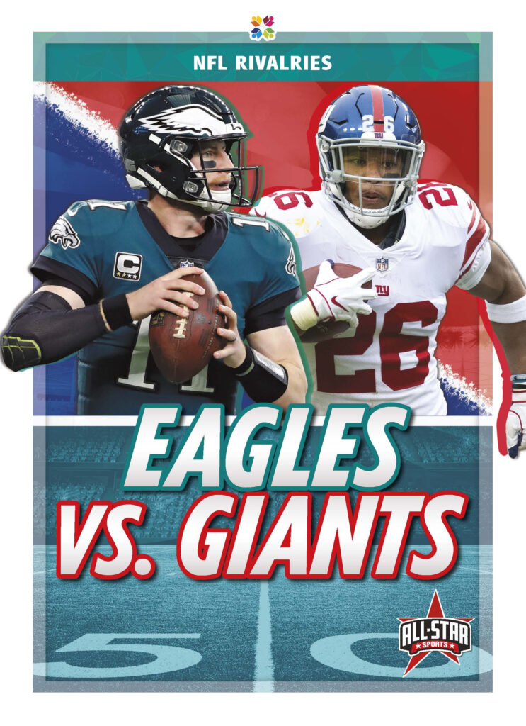 This title introduces readers to the NFL's Eagles vs. Giants rivalry, covering the rivalry's history, greatest players, and lore. Each title features exciting infographics and sidebars, vivid photos, and a glossary.