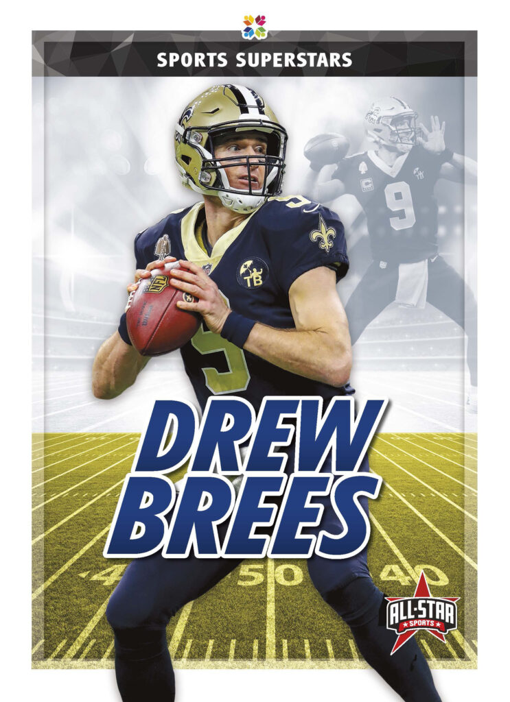 This title introduces readers to Drew Brees, covering his early life, career, and life off the field. This title features informative sidebars, detailed infographics, vivid photos, and a glossary.