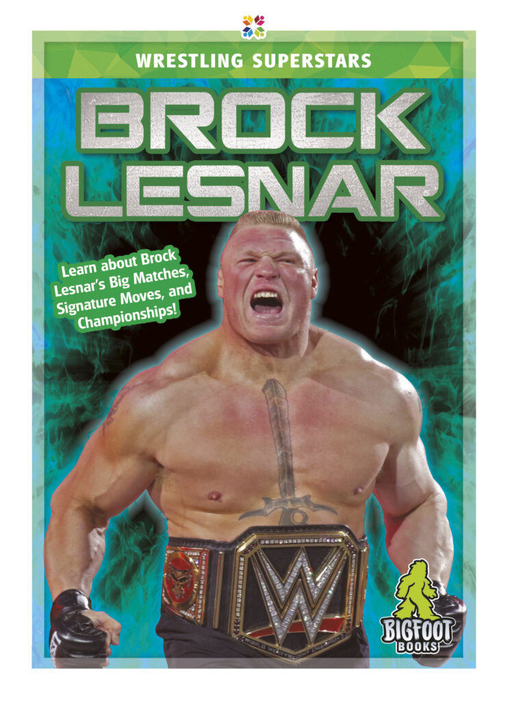 This title introduces readers to wrestler Brock Lesnar, covering his early life, wrestling career, skills, and signature moves. The title features informative sidebars, engaging infographics, vivid photographs, and a glossary.