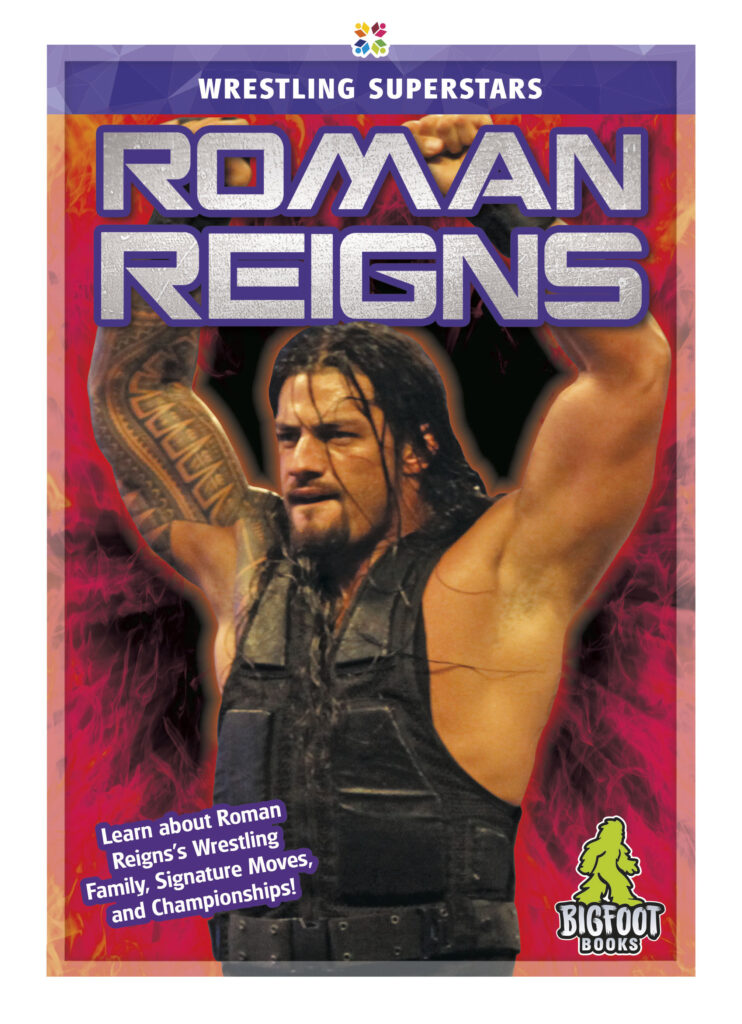 This title introduces readers to wrestler Roman Reigns, covering his early life, wrestling career, skills, and signature moves. The title features informative sidebars, engaging infographics, vivid photographs, and a glossary.