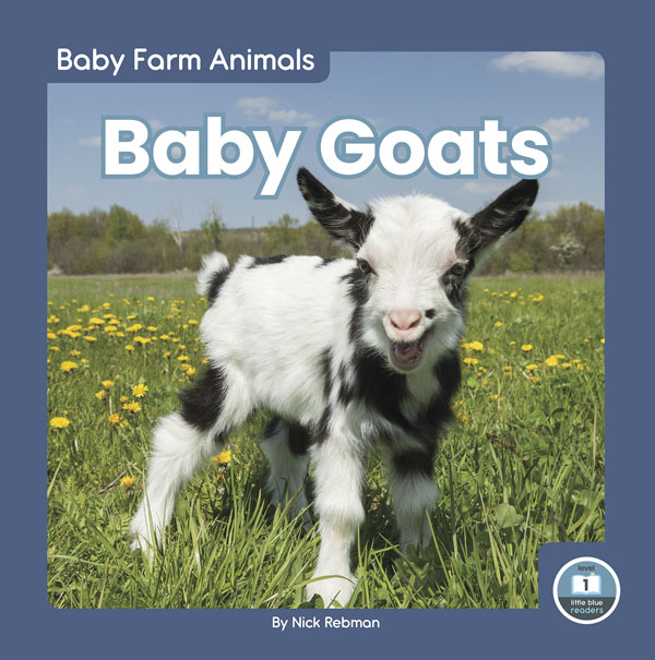 This adorable book gives young readers an up-close look at baby goats on the farm. Vibrant photos closely match the text to help early readers build vocabulary. The book also includes a table of contents, a picture glossary, and an index. This Little Blue Readers title is at Level 1, aligned to reading levels of grades PreK-1 and interest levels of grades PreK-2.