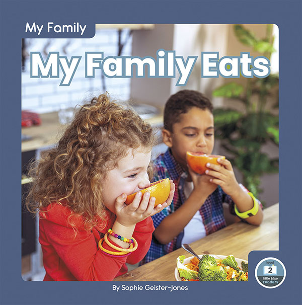 This title introduces readers to the many foods that families eat. Simple text, fun pictures, and a photo glossary make this title the perfect introduction to food and family.