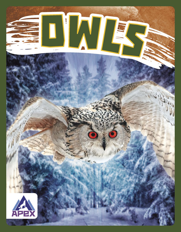 This book gives fascinating facts about owls and their lives in the wild. Short paragraphs of easy-to-read text are paired with plenty of colorful photos to make reading engaging and accessible. The book also includes a table of contents, fun facts, sidebars, comprehension questions, a glossary, an index, and a list of resources for further reading. Apex books have low reading levels (grades 2-3) but are designed for older students, with interest levels of grades 3-7.