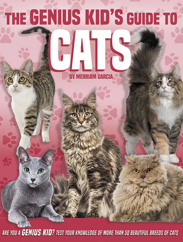 Humans have owned and bred cats for thousands of years. During this time, cats have acted as beloved pets, helpful hunters, and even been honored as gods. People have also created dozens of different cat breeds, each with its own distinct traits. This guide covers more than 50 popular cat breeds from around the world, from the sleek and silky Abyssinian known for its curiosity and intelligence to the fluffy Himalayan that loves to cuddle and play. Accessible chapters detail each breed’s history, appearance, and behavior. Readers also learn about the basics of cat care. Packed with adorable photos, key details, and interesting trivia, this book has everything readers want to know about their favorite cat breeds—plus plenty of info they can use to impress their friends. This all-encompassing resource is a must-have for any young reader who wants to be a GENIUS KID!