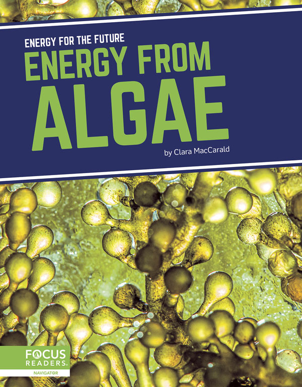 This title examines the history and use of algae as a source of energy, the pros and cons of the technology, and next steps for this important energy source. This book also includes a table of contents, an infographic, informative sidebars, a That's Amazing special feature, quiz questions, a glossary, additional resources, and an index. This Focus Readers title is at the Navigator level, aligned to reading levels of grades 3-5 and interest levels of grades 4-7.