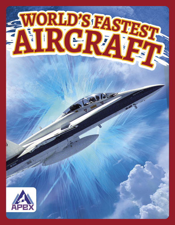 This book introduces readers to the world’s fastest aircraft, highlighting record-setting aircraft from the past, as well as the technology and innovations that helped them achieve those speeds. Short paragraphs of easy-to-read text are paired with plenty of colorful photos to make reading engaging and accessible. The book also includes a table of contents, fun facts, sidebars, comprehension questions, a glossary, an index, and a list of resources for further reading. Apex books have low reading levels (grades 2-3) but are designed for older students, with interest levels of grades 3-7.