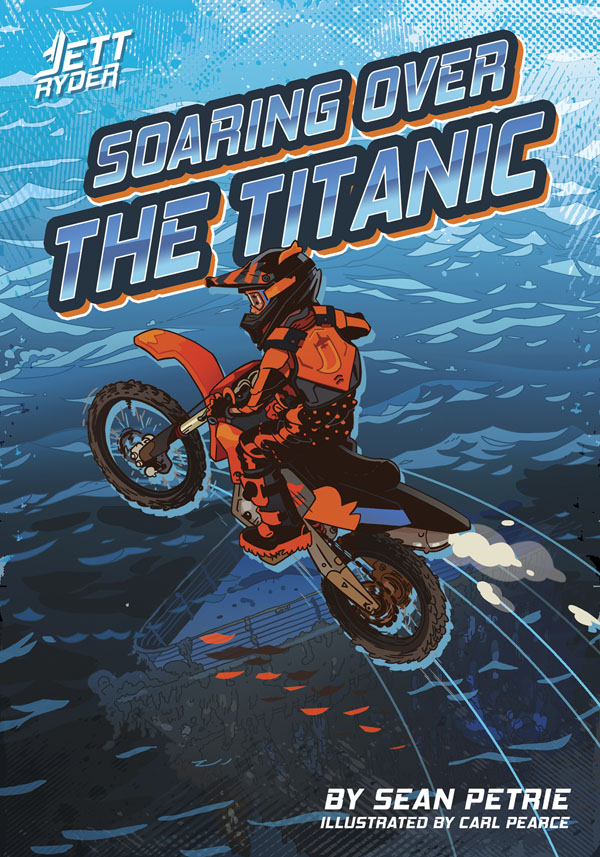 In the world of freestyle motocross stunts, Jett Ryder has seen his share of crashes and wrecks. But none of those come close to the biggest wreck in history: the Titanic. Jett and his best friend Mika want to do an amazing trick that pays tribute to those lost. They can’t perform a stunt onto the Titanic itself—the wreckage is all the way at the bottom of the ocean. But could Jett leap over the wreck? Can Jett stay above water in his most daring motocross stunt yet?

Get set . . . for Jett! Jett Ryder is the biggest name in freestyle motocross stunts. Not only can he pull off the biggest air and most death-defying tricks, but his stunts take place in extreme locations: Niagara Falls, the Space Needle, Mount Etna—even over the wreck of the Titanic. Did we mention he's only twelve years old?