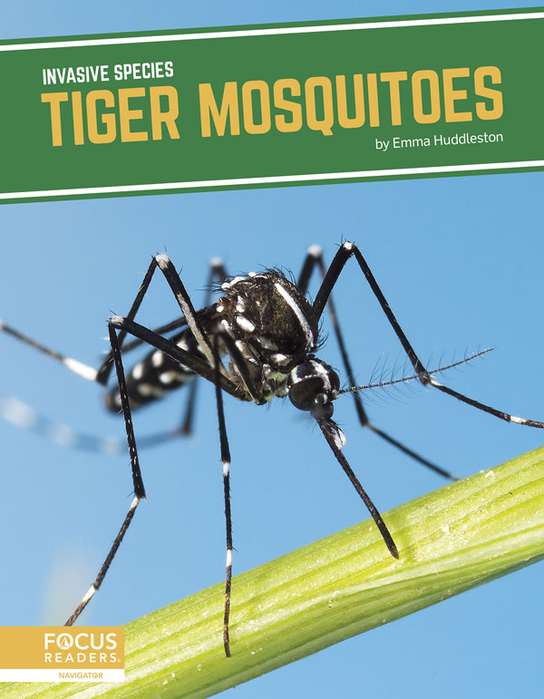 This title explores the role of tiger mosquitoes in introduced environments, how humans helped spread the species, the threats they pose to ecosystems, and efforts being taken to manage them. This book also includes a table of contents, two infographics, informative sidebars, a “That’s Amazing!” special feature, quiz questions, a glossary, additional resources, and an index. This Focus Readers title is at the Navigator level, aligned to reading levels of grades 3–5 and interest levels of grades 4–7.