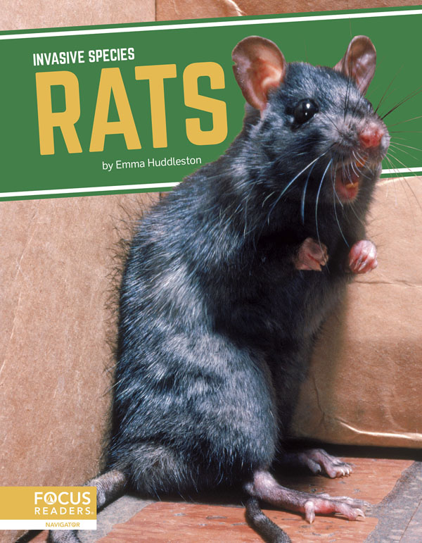 This title explores the role of black and brown rats in introduced environments, how humans helped spread the species, the threats they pose to ecosystems, and efforts being taken to manage them. This book also includes a table of contents, two infographics, informative sidebars, a “That’s Amazing!” special feature, quiz questions, a glossary, additional resources, and an index. This Focus Readers title is at the Navigator level, aligned to reading levels of grades 3–5 and interest levels of grades 4–7.