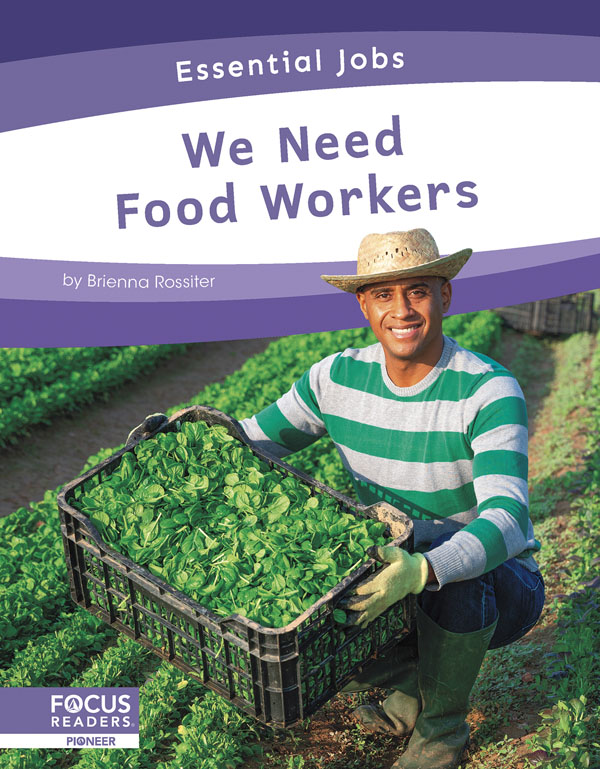 This book celebrates workers who help grow, ship, and prepare food. It includes a table of contents, an On the Job special feature, quiz questions, a glossary, additional resources, and an index. This Focus Readers title is at the Pioneer level, aligned to reading levels of grades 1-2 and interest levels of grades 1-3.