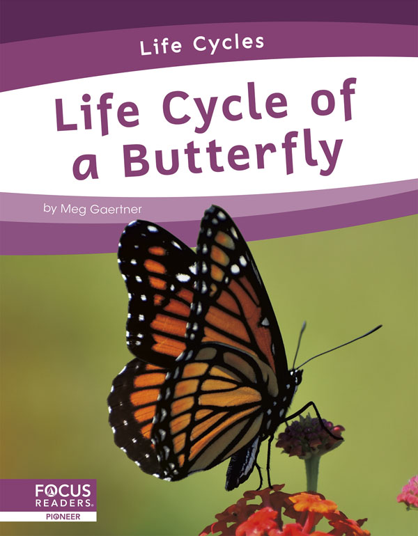 This informative book explains the life cycle of a butterfly, including the stages of development and changes it goes through to become an adult. The book also includes a table of contents, one infographic, informative sidebars, a 