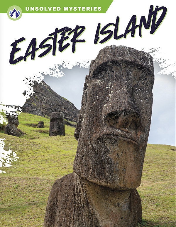 This book describes the amazing stone statues on Easter Island and people’s theories about how people created them. Short paragraphs of easy-to-read text are paired with plenty of colorful photos to make reading engaging and accessible. The book also includes a table of contents, fun facts, sidebars, comprehension questions, a glossary, an index, and a list of resources for further reading. Apex books have low reading levels (grades 2-3) but are designed for older students, with interest levels of grades 3-7.
