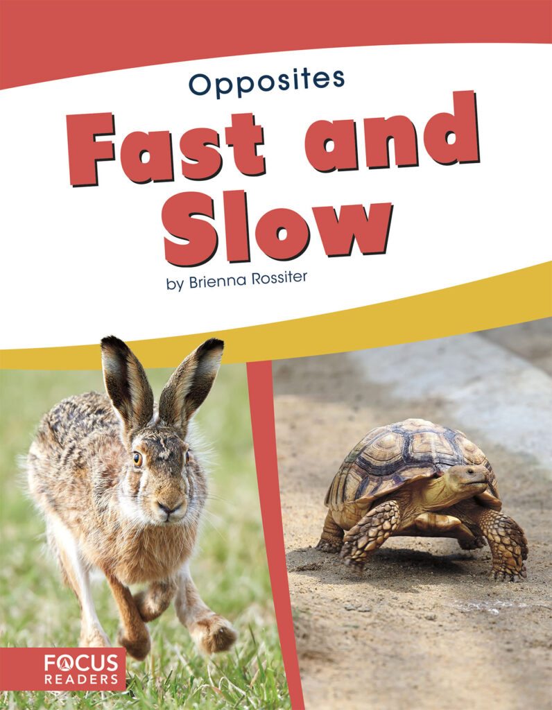 Introduces readers to the concept of opposites through the pairing of fast and slow. Simple text, straightforward photos, and a photo glossary make this title the perfect primer on a common pair of opposites.