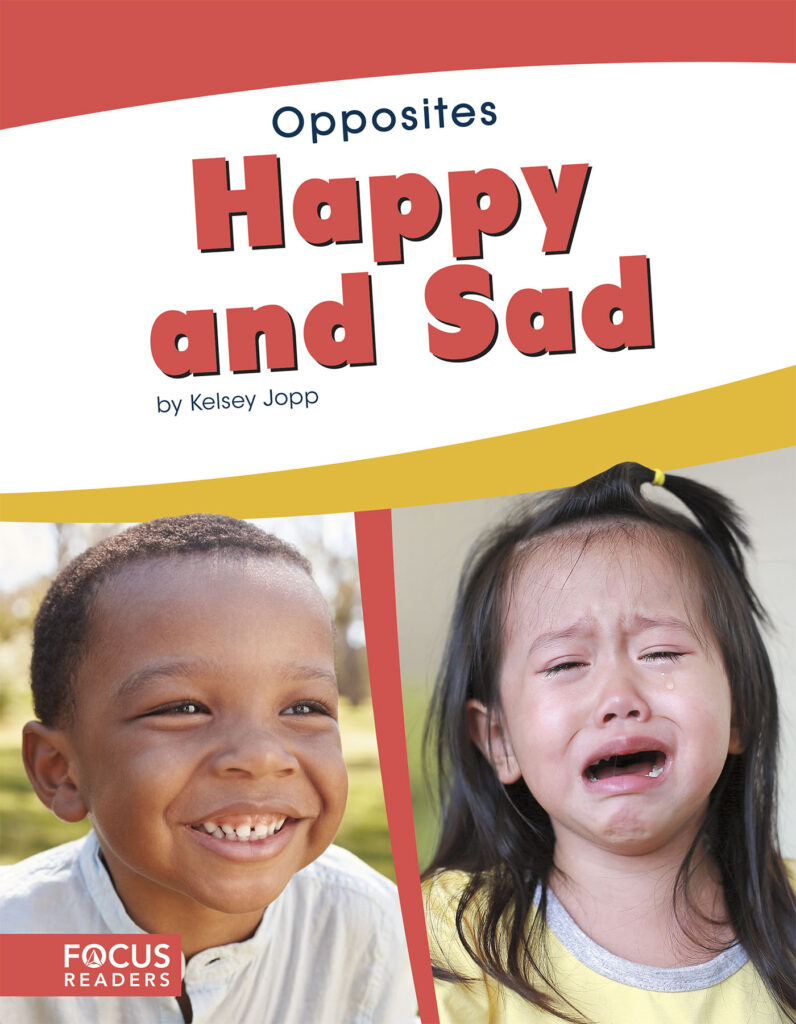 Introduces readers to the concept of opposites through the pairing of happy and sad. Simple text, straightforward photos, and a photo glossary make this title the perfect primer on a common pair of opposites.