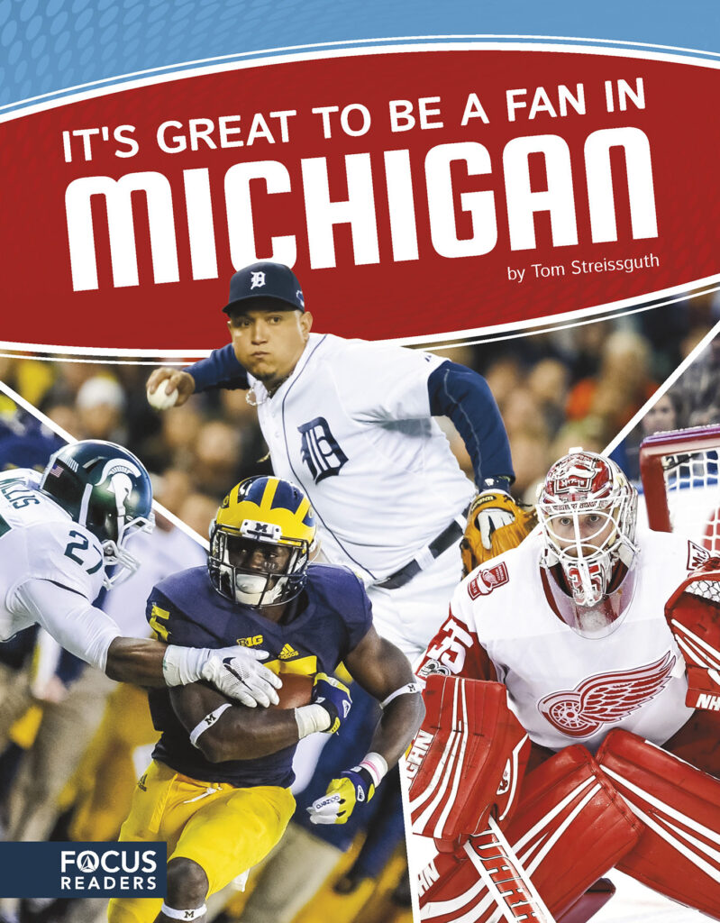 Explores the confluence between sports, history, economics, and geography in Michigan. Informative text, athlete bios, vibrant pictures, and engaging infographics come together to provide a unique perspective of how sports and culture relate in this state.