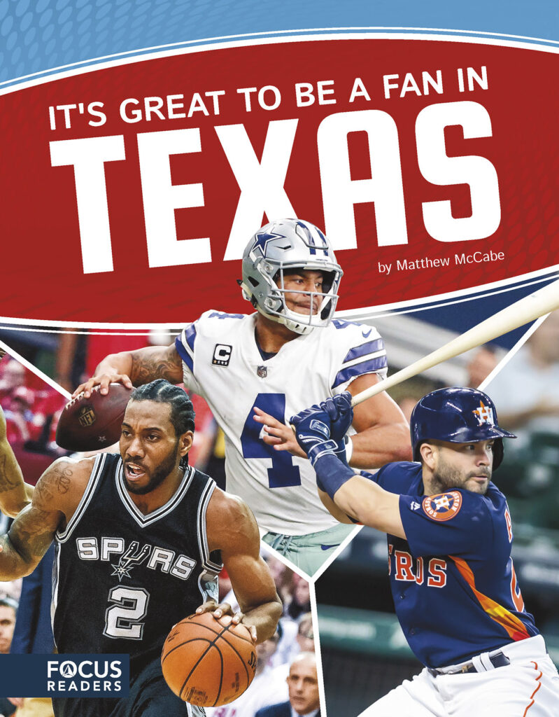 Explores the confluence between sports, history, economics, and geography in Texas. Informative text, athlete bios, vibrant pictures, and engaging infographics come together to provide a unique perspective of how sports and culture relate in this state.