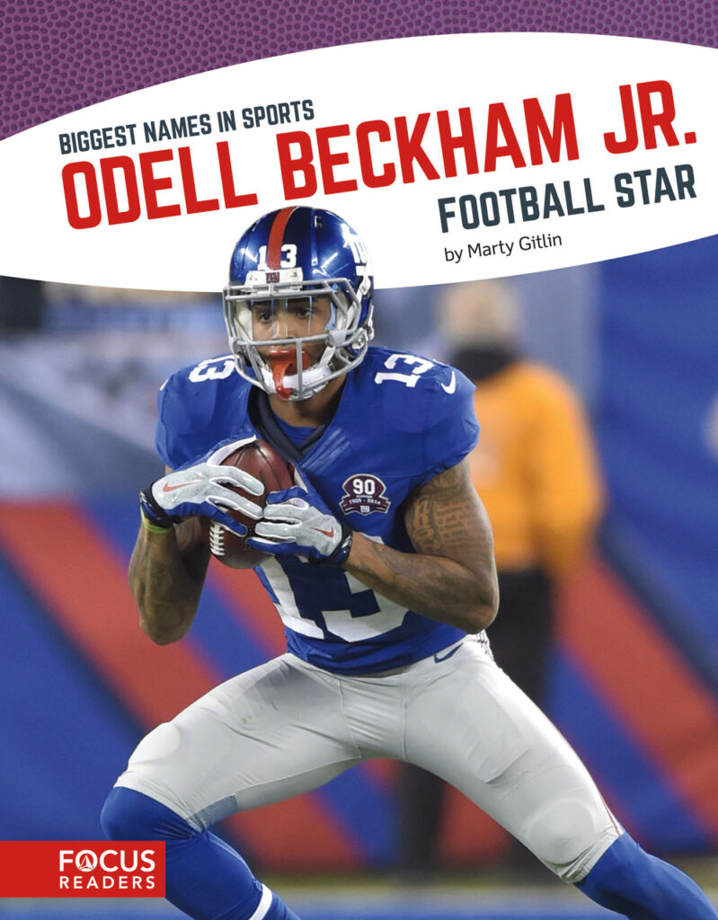 Introduces readers to the life and career of football star Odell Beckham Jr. Colorful spreads, fun facts, interesting sidebars, and a map of important places in his life make this a thrilling read for young sports fans.