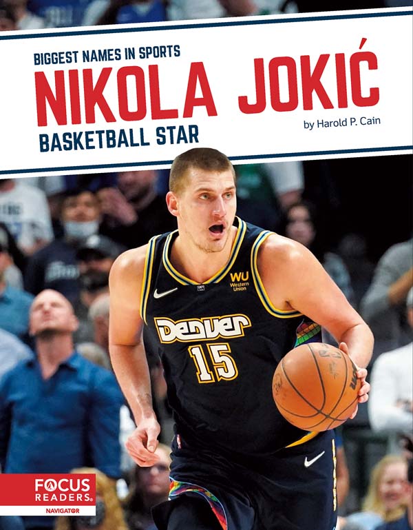 This exciting book introduces readers to the life and career of basketball star Nikola Jokić. Colorful photos, fun facts, interesting sidebars, and a map of important places in his life make this a thrilling read for young sports fans. This Focus Readers series is at the Navigator level, aligned to reading levels of grades 3-5 and interest levels of grades 4-7.