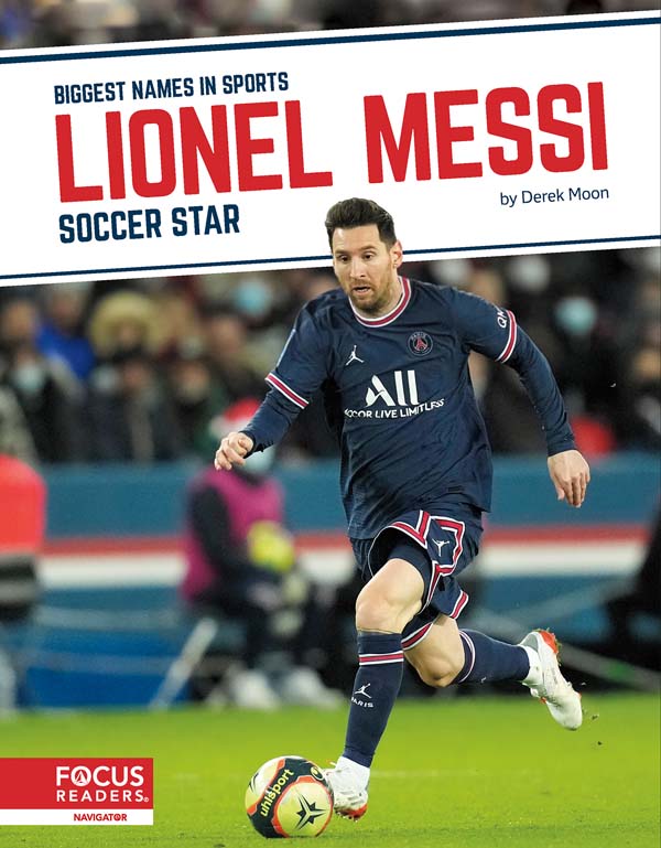 This exciting book introduces readers to the life and career of soccer star Lionel Messi. Colorful photos, fun facts, interesting sidebars, and a map of important places in his life make this a thrilling read for young sports fans. This Focus Readers series is at the Navigator level, aligned to reading levels of grades 3-5 and interest levels of grades 4-7.