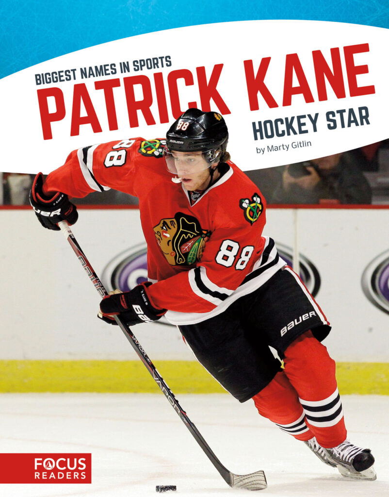 Introduces readers to the life and career of hockey star Patrick Kane. Colorful spreads, fun facts, interesting sidebars, and a map of important places in his life make this a thrilling read for young sports fans.